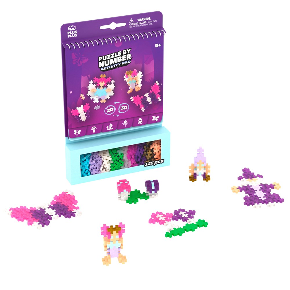 Plus-Plus - Activity Pad - Puzzle By Number - Enchanted Forest