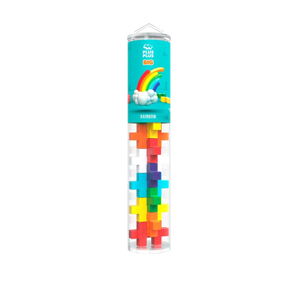 Plus-Plus - BIG Rainbow - 15pc Tube
