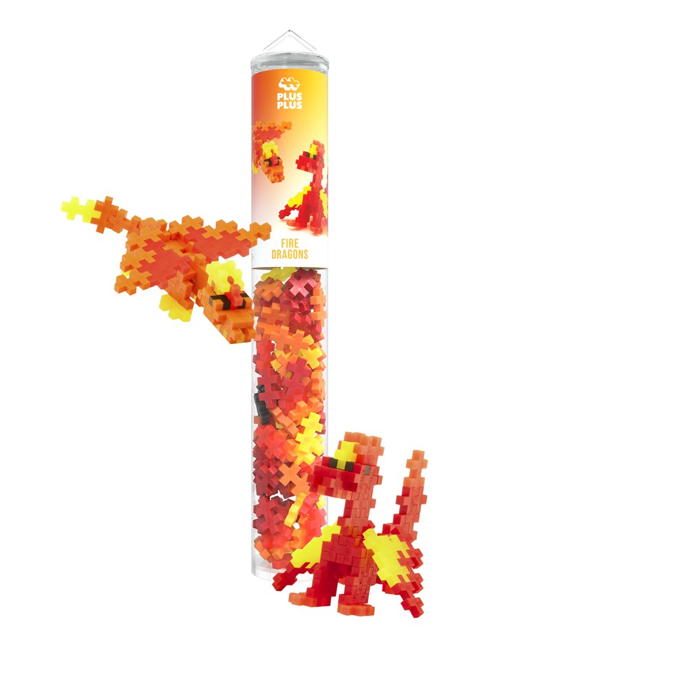 Plus-Plus - Fire Dragons - 100pc Tube