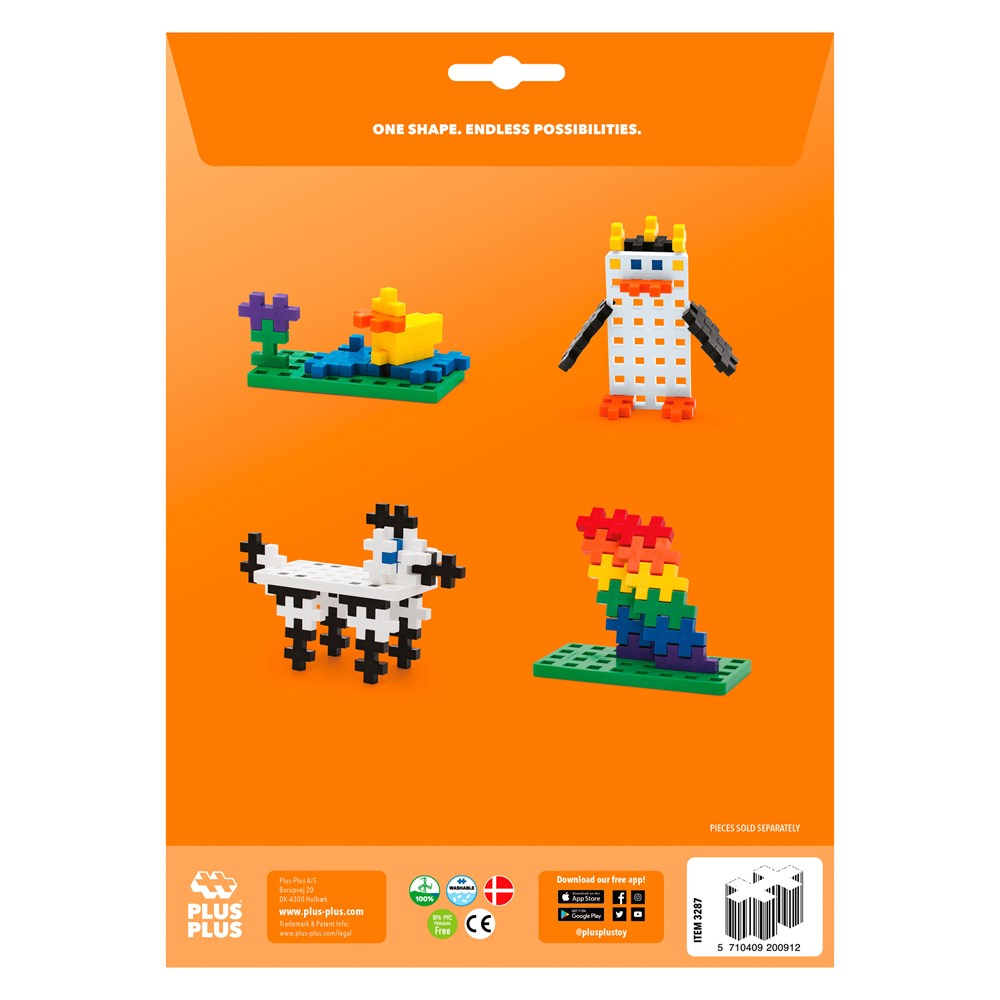 Plus-Plus - BIG Baseplate - White &amp; Green