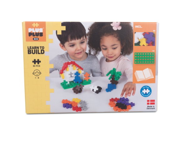 Plus-Plus - BIG - Learn to Build - 60 pcs