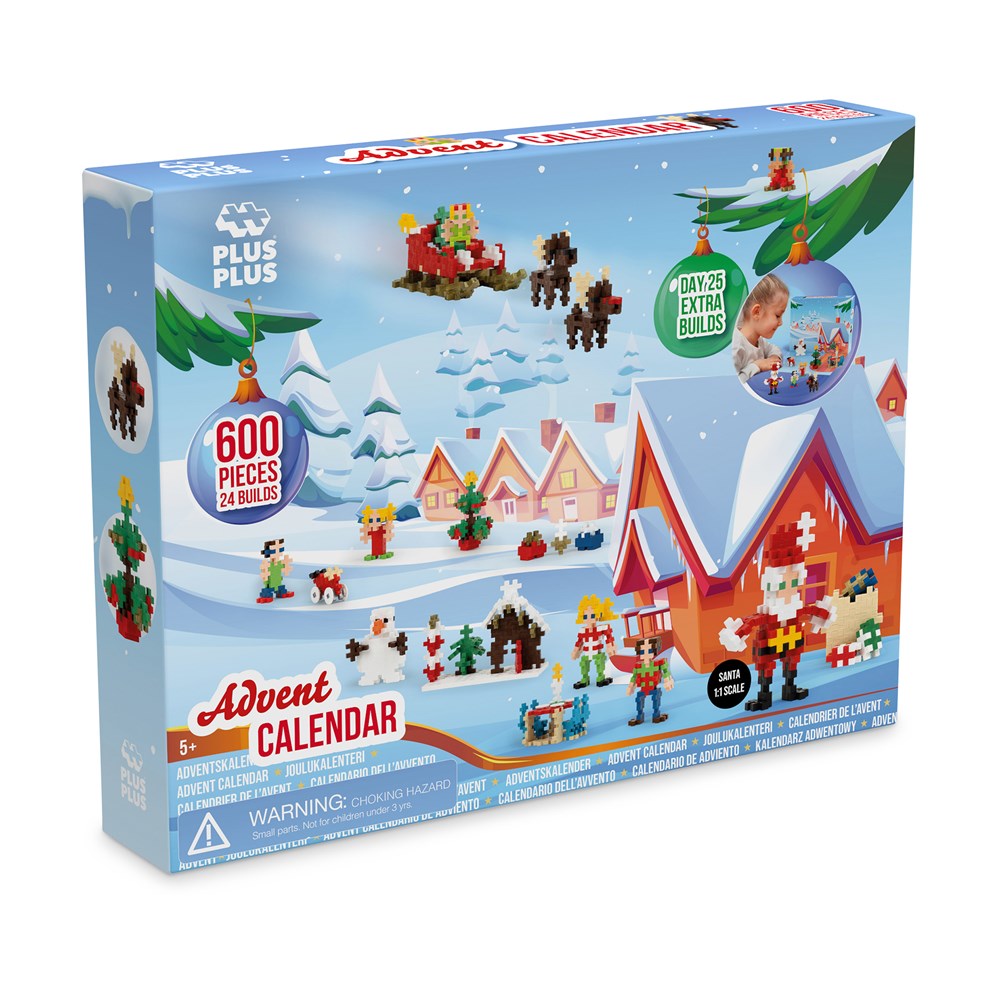 Plus-Plus - Advent Calendar Christmas - 600pcs