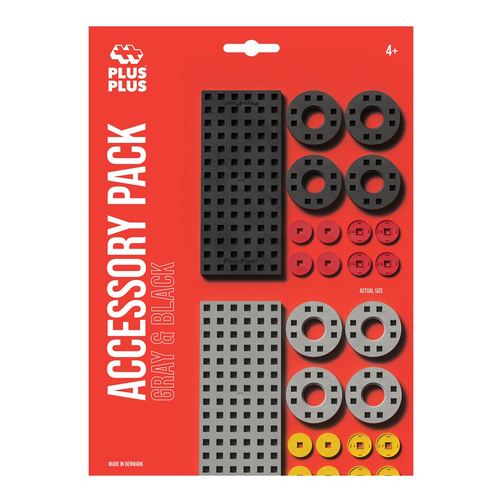 Plus-Plus - Accessory Pack - Grey &amp; Black