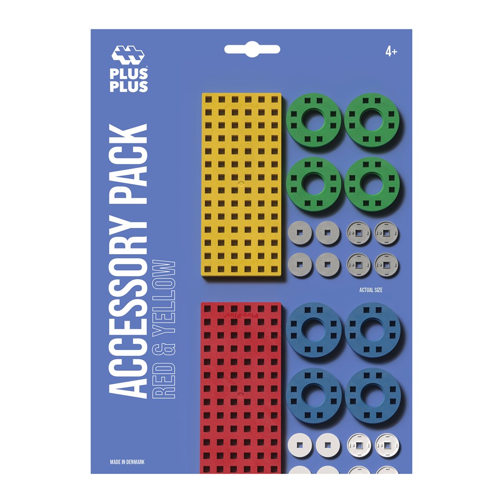 Plus-Plus - Accessory Pack - Red &amp; Yellow