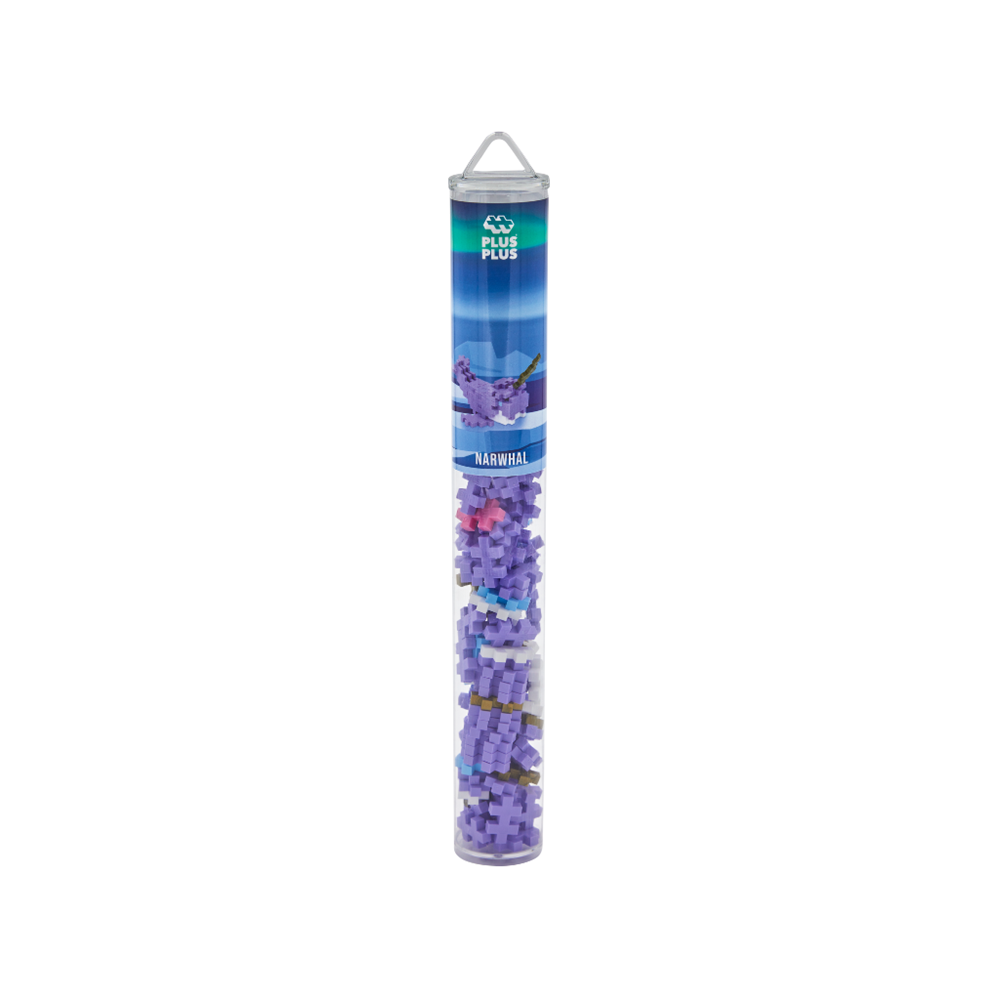 Plus-Plus - Narwhale - 100 pcs Tube