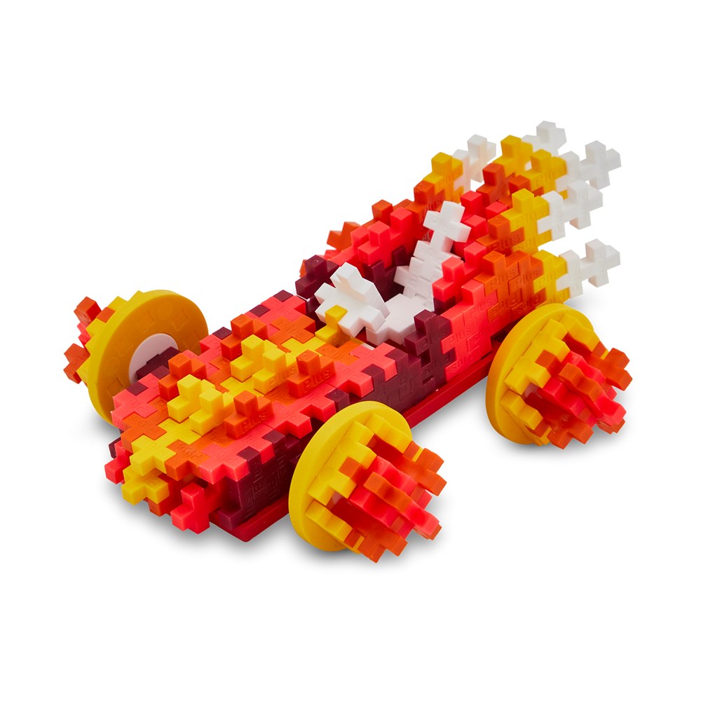 Plus-Plus - Colour Cars - Fire - 200 pcs Tube