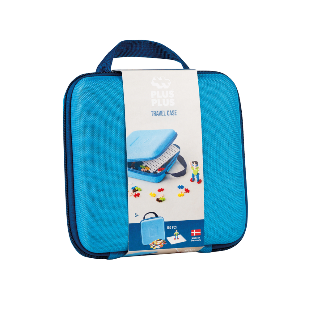 Plus-Plus - Travel Case - 100 pcs - Blue